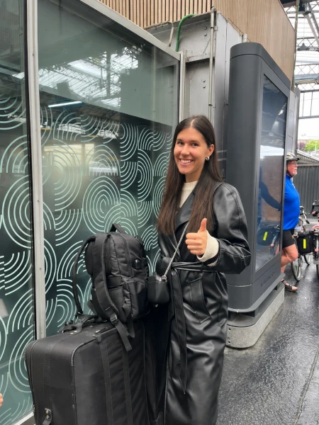 Me with the luggages